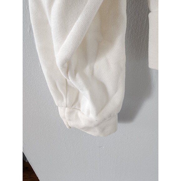 Hippie Rose White Acrylic Long Sleeve Sweater Large As Is - Picture 7 of 7